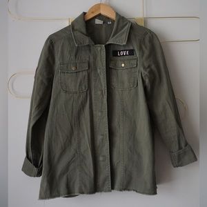 The Beatles JunkFood Peace Love Military Utility Jacket